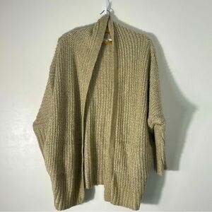 Lovestitch Open Tan with Pockets Cardigan Size L